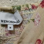 We Wore What  Coco Set Top and Flare Pant in Sand Multi Floral Top Medium Pants L Photo 9