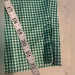 Talbots  Perfect Skimmer Pants Womens 10 Green Gingham Plaid Cropped Pants EUC Photo 6