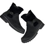 Jbu  Gabriella Water Resistant Snow Rain Boots 10W Wide Black Quilted Side Zip Photo 3