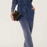 Ulla Johnson $445 Sadie Puff-Sleeve Jumpsuit | Indigo Acid | FR 34 US 2 Photo 0