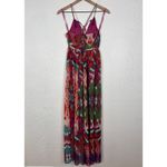 Maeve  Anthropologie Tarana Maxi Dress Colorful Ikat Boho Size 0 Photo 4