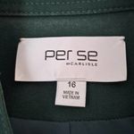 Per Se  green Short jacket 2 Tone SNaps sz 16 XL Plus Photo 1