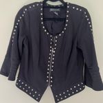 INC Internationmal Concepts studded bolero (missing a stud shown in picture) Black Size L Photo 0