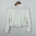 Stoney Clover Lane  x Target Half Zip Cropped Sweatshirt Terry Cotton White Small Photo 1