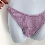 PacSun NWT Ribbed Triangle Bikini Set Purple Medium Racerback Lavender Photo 4