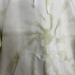 Reformation Jeans Green Tie Dye Pullover Hoodie Womens Small White Photo 8
