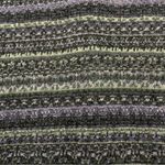 Common Threads Striped Cardigan Sweater Women Wool Cotton Acrylic Green Purple Unique Buttons Photo 13