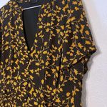 City Chic  Dress Edina Floral Yellow Black Size 16 Photo 3