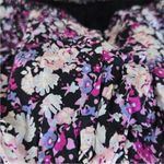 Free People  daisy babe halter tank top purple floral crop top xs tie Photo 7