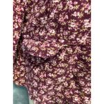 SO sereal so right Floral Corduroy Button Front Blazer Jacket Womens XL Purple Photo 1