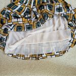 Joe Fresh  Pleated Geometric Square Patterned Elastic Waist A-Line Skirt XS Photo 8
