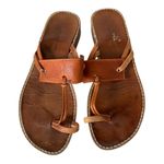 Paniciucci Fausto Vintage Italian Leather Sandals Brown Women’s EU 37 Size 6 Photo 0