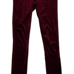 Spanx  Velvet Leggings Small Red Long Slim Fit Holiday Party Luxe Sexy Photo 0