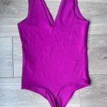 Abercrombie & Fitch Hot Pink Abercrombie Bodysuit V-Neck XS Photo 1