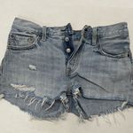 Levi's Light Wash Button Up Distressed Denim Short Shorts - Size 27 - NW… Photo 0