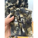 L.L.Bean Heritage Collection Camo Green Silk & Cotton Tie Waist Shirt Dress Photo 3