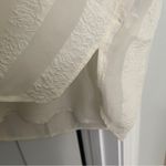 Tory Burch Floral Silk Cream Short Sleeve Blouse Button Down Photo 2