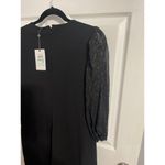 DKNY  Contrast-Sleeve Scuba Crepe Sheath Dress Black Size 8 New With Tags Photo 2