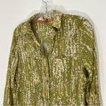 Anthropologie Pilcro Leilani Printed Buttondown Shirt Light Green Size XS Photo 2