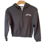 Full Tilt  Hot Topic Hoodie Jacket Womens L Gray Zip Up East Coast Embroidery NWT Photo 0