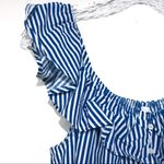 Live 4 Truth  blue white off shoulder boho dress‎ Medium Photo 3