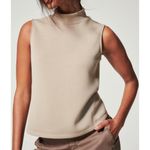 Spanx AirEssentials Sleeveless Mock Neck Top Fawn Tan Caramel Turtleneck Tank 1X Photo 0