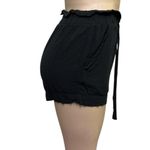 Ambiance Apparel Black Rayon High Rise Pull On Tie Waist Pocket Shorts Womens S Photo 5