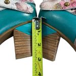 L’ARTISTE GAVIVA TURQUOISE LEATHER ANKLE BOOT Blue Size 7 Photo 7