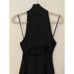 Cinq à Sept Belladonna Dress $465 Asymmetric Hem Open Back Cutout Black EUC 4 Photo 8