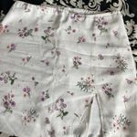 Aritzia White Floral Mini Skirt Photo 0