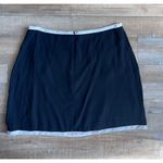 Reformation Marie Contrast Skirt Black White Size 8 Photo 3
