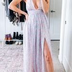 Lovers + Friends Revolve Pastel Ditsy Floral Deacon Gown Photo 0