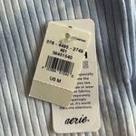 Aerie NWT  Women's Medium Blue TieDye Ribbed Sleeveless Crop Top Photo 3