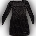 SO Black Velvet studded mini dress Size S Photo 3
