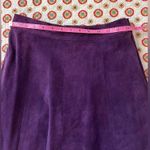 Bagatelle Vintage  100% Leather Purple Midi Flare Skirt Size 6 Photo 5