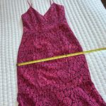 NBD Brielle Raspberry & Magenta Pink Flared Base Midi Dress Sz XS Extra Small Photo 1