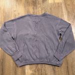 Free People  Anyway Tee Fallen Fig Colorway Wrap-Front Oversized Size Small Photo 7