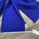 Talbots  Blue Cable Knit Scarf Photo 3