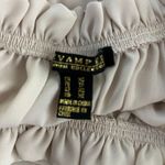 Revamped  Shirt Womens XS Beige Bell Sleeve Lace Off The Shoulder Crop Neutral‎ Photo 4