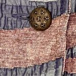 Lane Bryant Vintage  Blazer Zebra Striped Tapestry Jacket Size 22/24 Earth Tones Photo 2