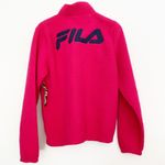 FILA NWT Logo Sherpa 1/4 Zip Pullover Pink Large Photo 3