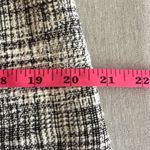 Shelby & Palmer  Size 12 Black White Tweed A-Line Dress Short Sleeve Buttons Zip Photo 12