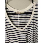 Faherty  Women's 100% Lined Stripped Navy/White Shirt Size Large Photo 1