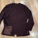 Vintage Womens Brown Suede Blazer Jacket Size 14 Photo 7
