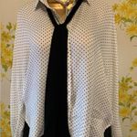 ZARA trafaluc Tie neck polka dot button front blouse size S Photo 5