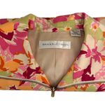 Dana Buchman Vintage Vibrant Floral Zip Up Fully Lined Light Jacket Size 14 Photo 11