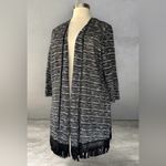 Avenue NWT! Monochrome Fringe Cardigan
Size 30/32 or 4X Photo 1
