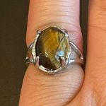 Tigers eye stone women ring size 5.5 Photo 8