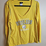 NFL  Pittsburgh Steelers Long Sleeve Large Ladies Tee Photo 0