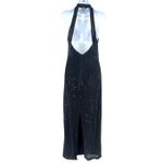 Vtg Y2K Roberta Sequin Formal Dress 9/10 Hoco Prom Halter Gala Halter 90s Goth Black Size undefined Photo 5
